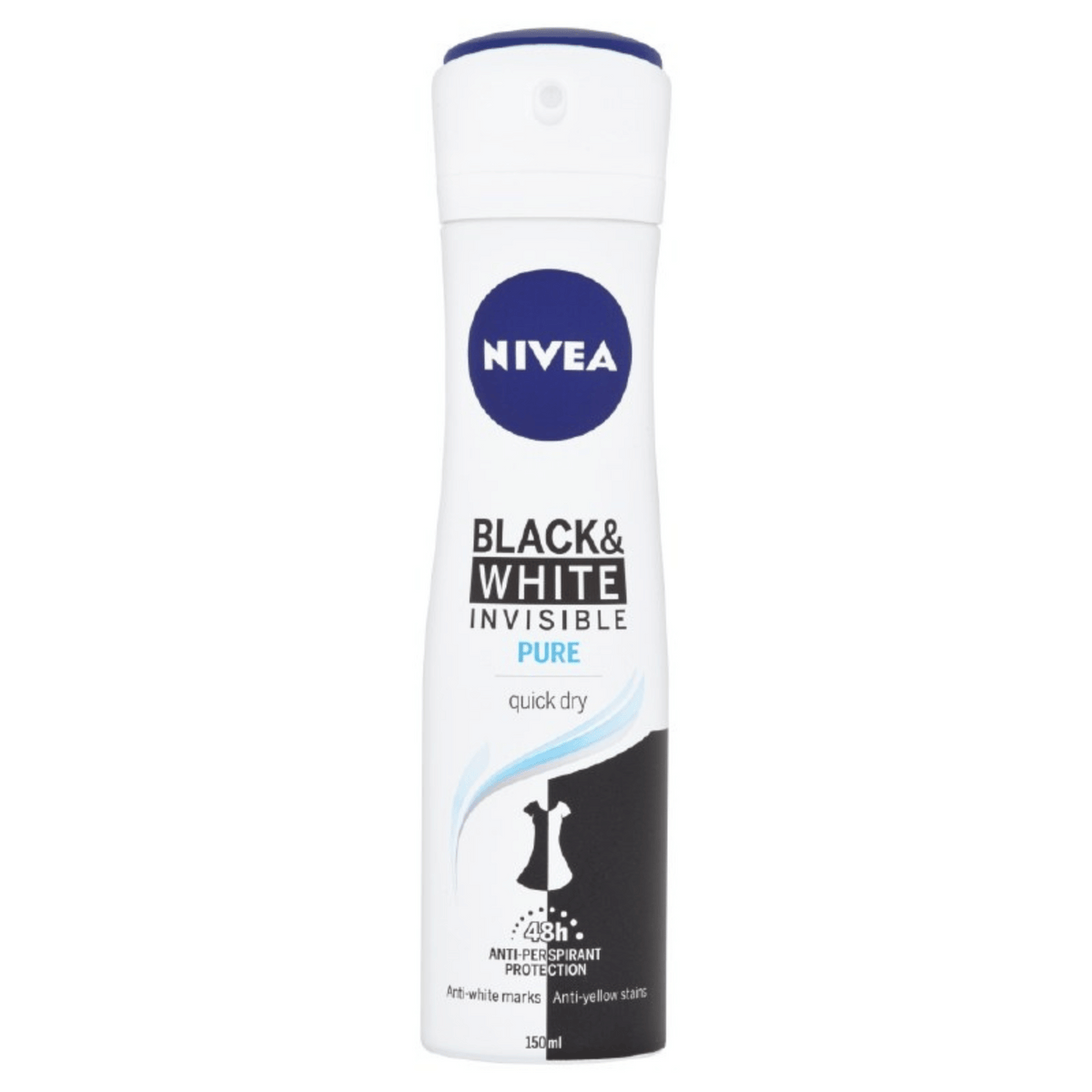 Nivea Black & White Invisible Silky Smooth Deodorant Spray 150ml